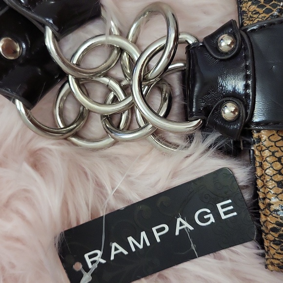 Brand New VINTAGE Y2K RAMPAGE ANIMAL PRINT SHOULDER BAG - Picture 3 of 8